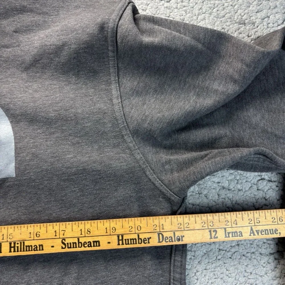 The North Face Mens Hoodie M Half Dome Gray Logo Hiking Outdoor Sweatshirt *READ